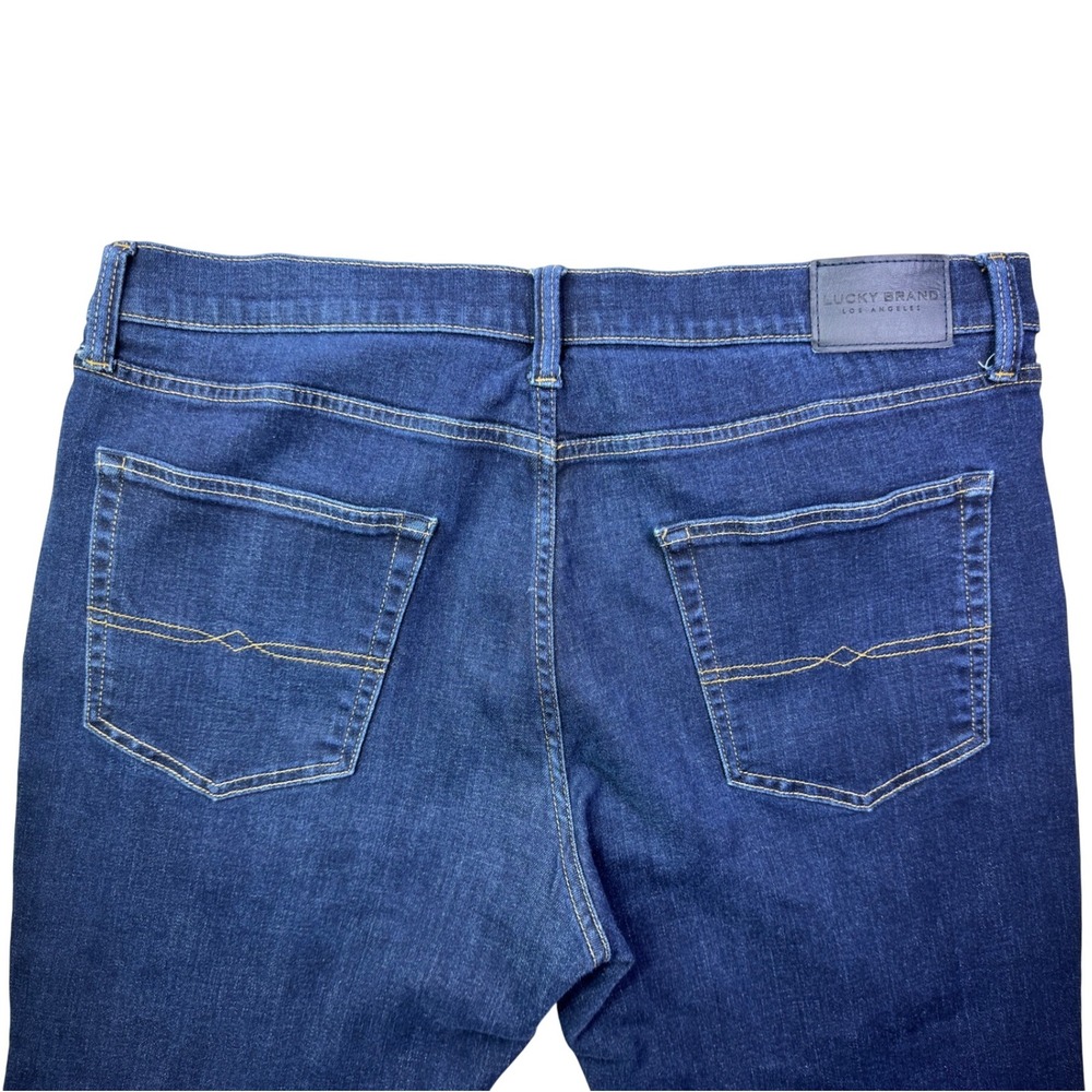 Lucky Brand 223 Straight Leg Jeans Dark Wash Mens 38 - Picture 12 of 15